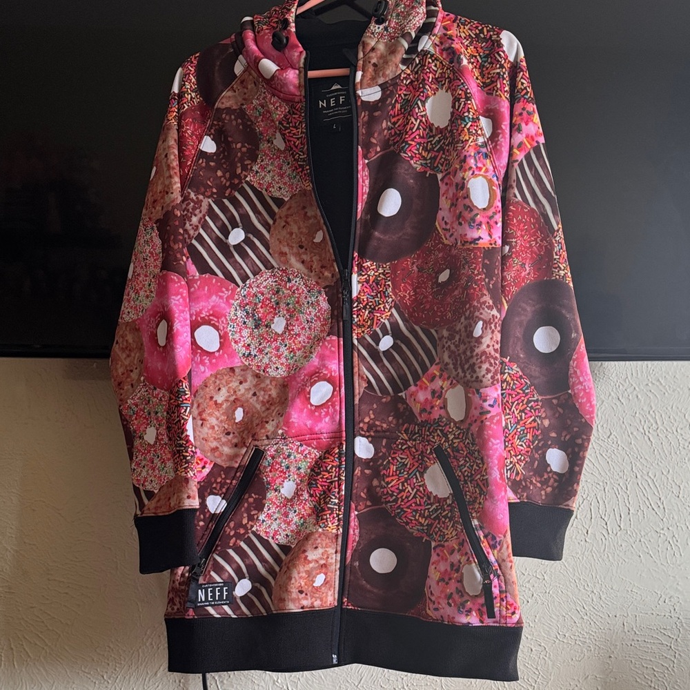 Vintage Neff Vibrant Donut Print Women's Jacket